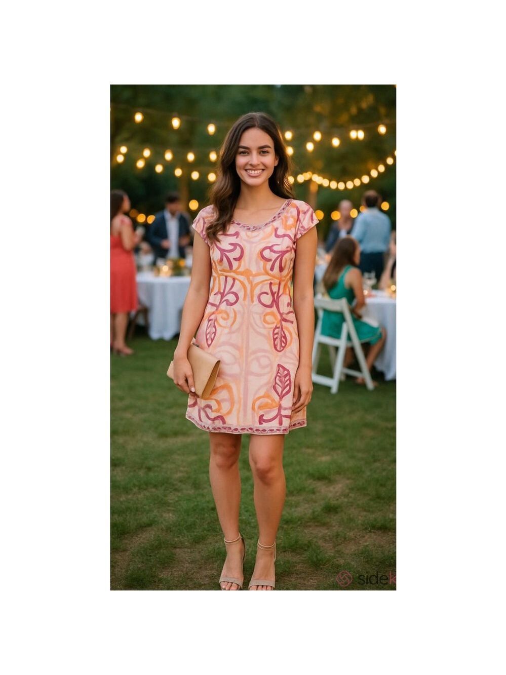 Sheridan French Tuckernuck Floral Embellished Dress Sz 4 Luxury Easter $325 NWT
